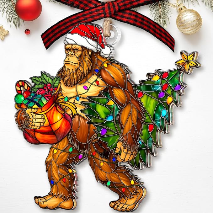 Bigfoot Christmas Ornament by DEARMOMENT