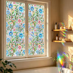 Vine Flower Window Privacy Film Stained Glass, Decorative Window Cling - Image 9