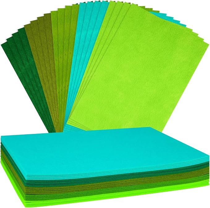 NEBURORA 20 Pcs 2mm Thick Stiff Felt Sheets by NEBURORA