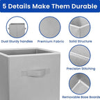 Criusia Storage Cubes, 11 Inch Cube Storage Bins - Image 6