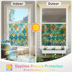 Sunbaby Window Privacy Film Stained Glass Decorative Rainbow Window Cling 3D - Image 8