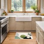 Modern Abstract Plant Area Rug 15.7 x 23.6 Inches, Faux Cashmere Door Mat - Image 4