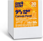 Canvases for Painting 9 x 12 inch-30 Pack, Artist Blank Canvas Boards for by GEGN4GLORY