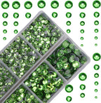 10000Pcs 2-Boxes Mixed Size Hot Fix Round Crystals Gems Glass Stones Hotfix by MASSIVE+BEADS