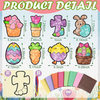 Eersida 32 Sets Easter Suncatcher Craft Kit, Easter Window Art Crafts - Image 3