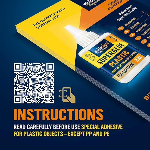 WoldoClean Super Glue for Plastic 50g for Instant Strength - Image 8