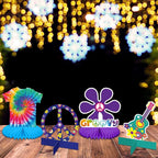 Nezyo 12 Pcs Tie Dye Hippie Party Honeycomb Centerpieces Decorations 60's 70s - Image 5