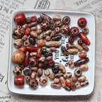 BetterJonny 300pcs Mixed Painted Drum Wood Spacer Beads - Image 4