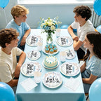 168 Pcs Back to School Party Decorations Notebook Print Plates Napkins Cups - Image 6