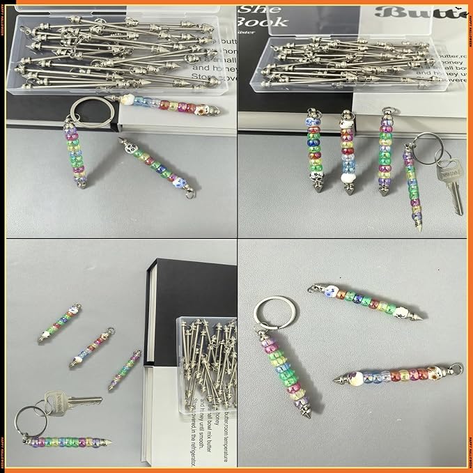 30 Pcs Beadable Keychain Bars Blanks Keychain - Image 5