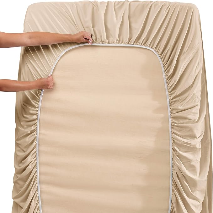 Hearth & Harbor Luxury Soft 6 Piece Bed Sheet Set Extra Deep Pocket Fitted - Image 4