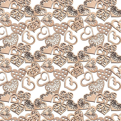 100 Pcs Unfinished Wooden Cutouts by Unknown