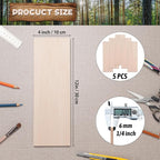 Balsa Wood Sheets 1/4" Thin, Unfinished Wooden Pieces Lumber - Image 3