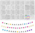 ARTDOT 1400 PCS Letter Beads for Jewelry Making Kit, 28 Styles Alphabet Beads by ARTDOT
