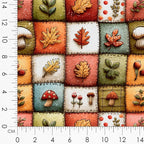 Autumn Animals Patchwork Cotton Fabric Panel – 6 Designs + Bonus Patchwork - Image 8