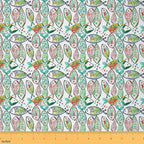 Feelyou Ocean Upholstery Fabric by The Yard, Boho Colorful Fish Outdoor Fabric by Feelyou