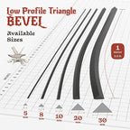 The Foamory's Instant Edge EVA Foam Pre Cut Low Profile Triangle Bevel. 5-30mm - Image 3