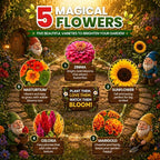 Gnome Garden Seed Kit | 5 Flower Varieties - Image 5