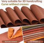XSEINO 13 Rolls 8"x35" 1.4mm Thick Soft Felt Fabric Sheet 13 Assorted Dark - Image 4