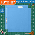 IONTACH 18" X 18" Soft Felt Sheets 1.6mm Thick | Acrylic Felt Fabric Sheets - Image 2