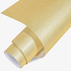 VINYL FROG Shimmer Adhesive Vinyl 12"x60" Gold Glitter Craft Permanent Vinyl by VINYLFROG