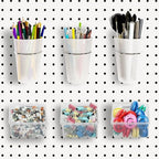 Kuhome 6 Sets Pegboard Bins and Cups by Kuhome