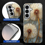 for Samsung Galaxy S26 Case, Dandelion Stained Glass Pattern Glossy 2 in 1 - Image 6
