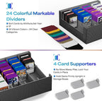 UAONO Trading Card Storage Box, Holds 2400 Sleeved Cards - Image 4