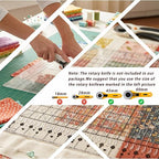 XL 17-3/4” x 22” Slotted Quilting Ruler, Accurate Fabric Strip Cutting - Image 6
