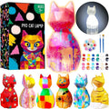 Goodyking Paint Your Own Cat Lamp Kit, DIY Cat Crafts Night Light, Painting Kit by GoodyKing