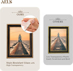 AELS 5x7 Inch Vintage Picture Frame, Photo Display, Tabletop Wall Hanging - Image 3
