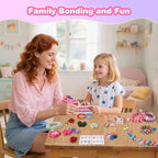 Rubber Band Bracelet Kit for Kids Girls Ages 6-12, 1300+ PCS DIY Craft Kits - Image 6