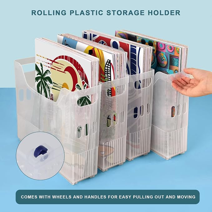 4PCS 12x12 Paper Storage, Scrapbook Paper Storage, 12x12 paper storage organizer - Image 4