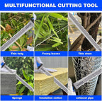 Insulation Knife with Measuring Scale, Stainless Steel Double-Sided Serrated - Image 7