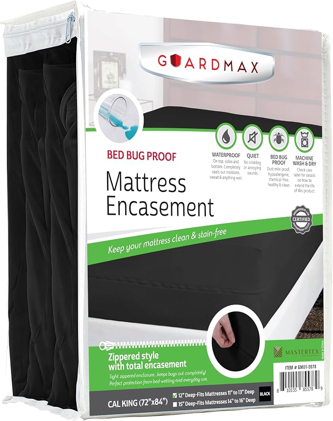 Guardmax Jersey Knitted California King Zippered Mattress Encasement by Guardmax