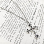 WOCRAFT 120pcs Antique Silver Cross Charms - Image 7