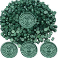 300Pcs Pine Green Sealing Wax Beads, Vintage Wax Seal Beads by Unknown
