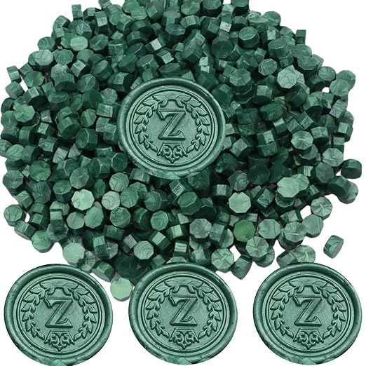 300Pcs Pine Green Sealing Wax Beads, Vintage Wax Seal Beads - Image 7