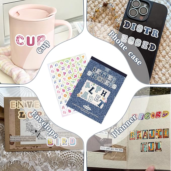 Letter Stickers Book, 40 Sheets - Image 4