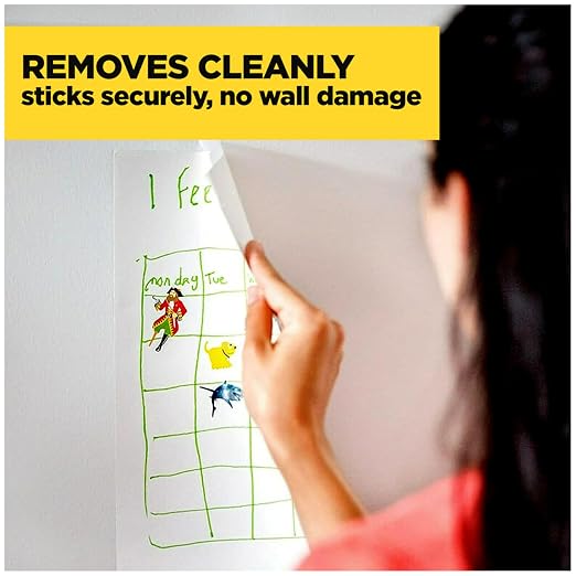 Scotch Wall-Safe Tape, 2 Dispensered Rolls, Sticks Securely, Removes Cleanly - Image 5