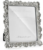 Cuspin Silver 8x10 Picture Frame, Vintage Silver Ornate Palm Leaves Textured by Cuspin