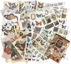 Butterfly Washi Sticker Book for Journaling, 30 Sheets 500+ Vintage Scrapbook - Image 2