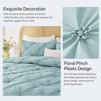BEDELITE Dusty Blue Twin Comforter Set - Image 4