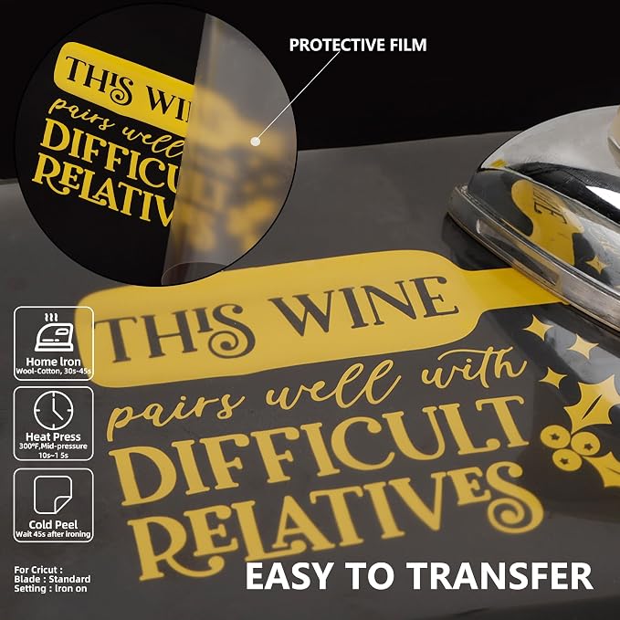 Guangyintong Yellow HTV Heat Transfer Vinyl Rolls - Image 4