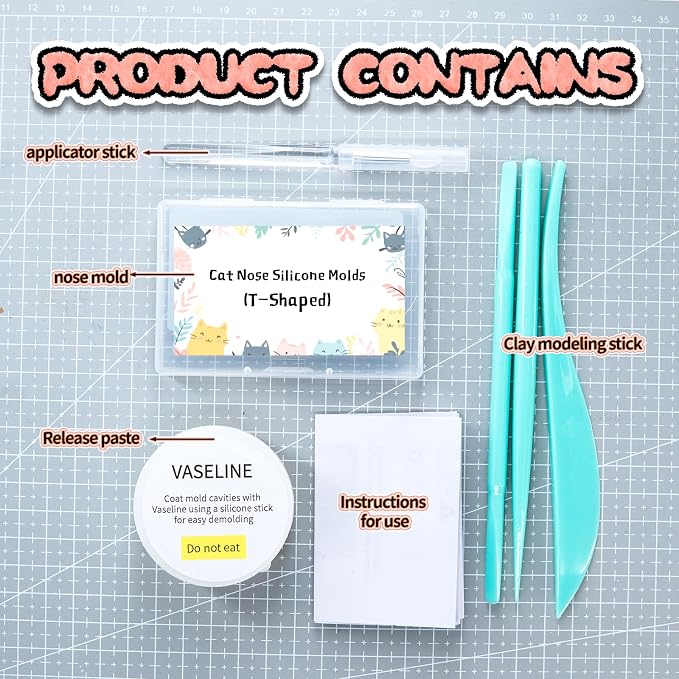 Nuvretk 8 Cute Silicone Molds for Needle Felting - Image 3