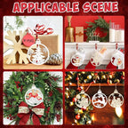 36PCS Wooden Hollow Christmas Ornaments - Image 7