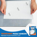 Nariolar Ultra-Adhesion Transparent Puzzle Glue Sheets, 32 Puzzle Saver Sheets - Image 2