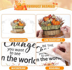 Fall Thanksgiving Bulletin Board Set Bookshelf Words of Wisdom Bulletin Board - Image 3