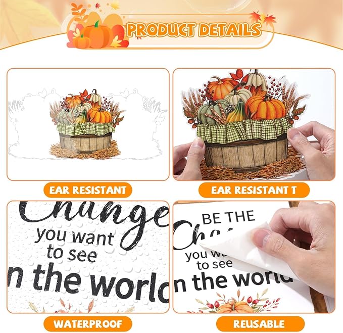 Fall Thanksgiving Bulletin Board Set Bookshelf Words of Wisdom Bulletin Board - Image 3