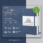 Beechmore Books A5 Mixed Media Sketchbook - Image 2